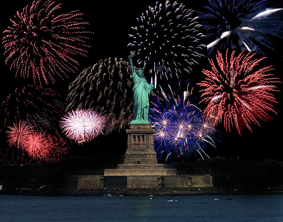 Private Fireworks Show — Liberty Island